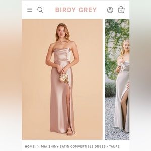 MIA CONVERTIBLE
DRESS color: Taupe 
AA
@ birdygrey.com